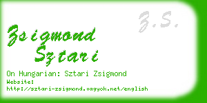 zsigmond sztari business card